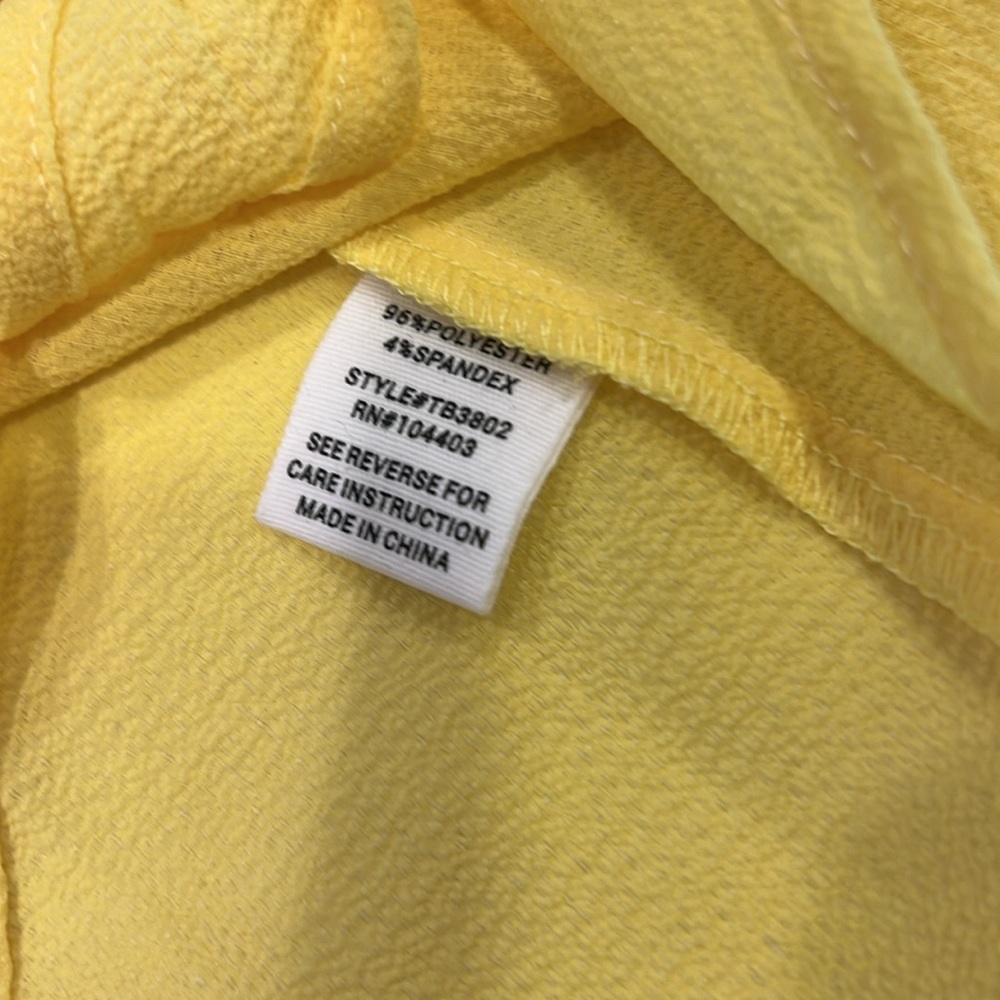 Yellow blouse size L - Picture 8 of 9